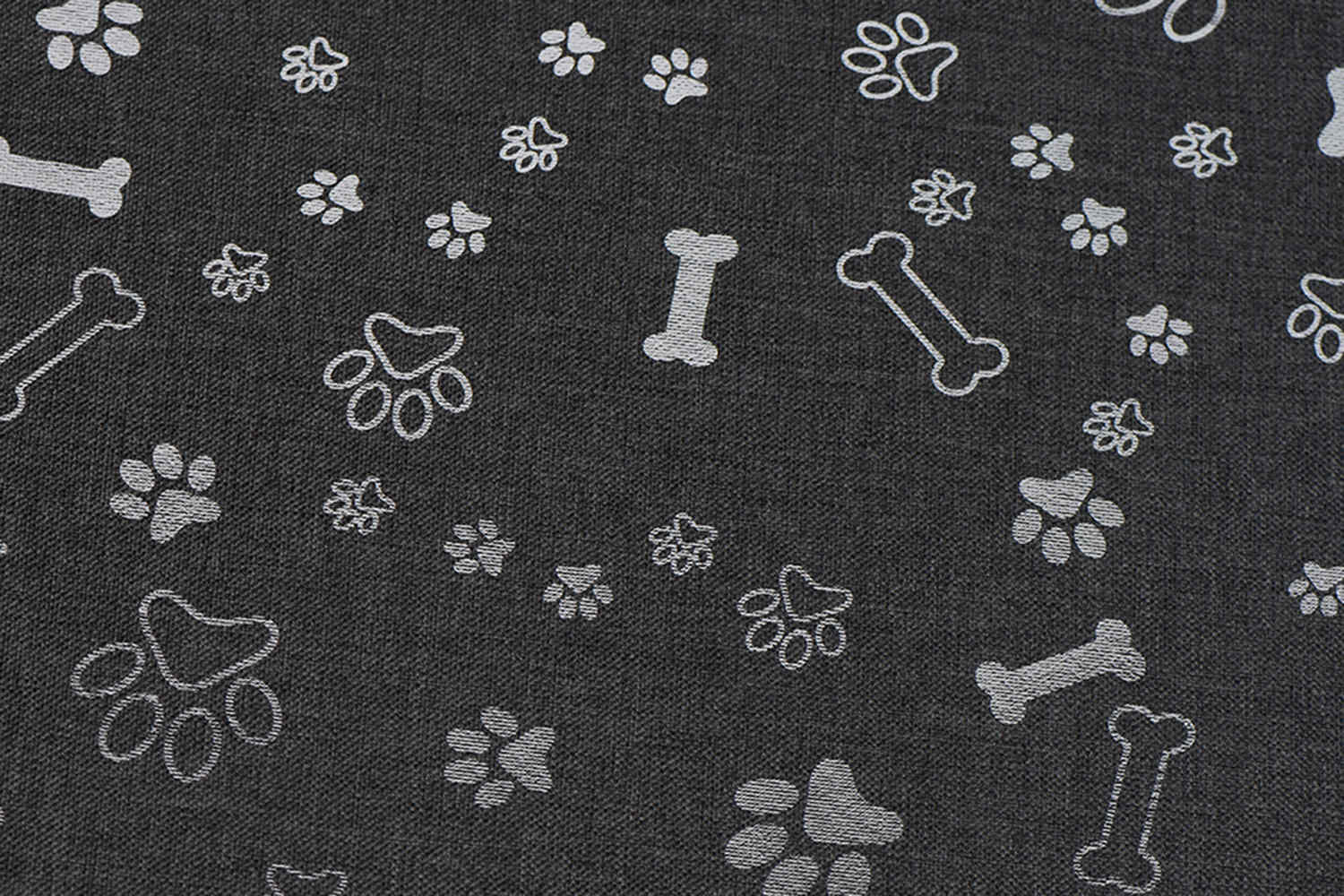 PU -päällystetty 600D 68T -kationi hopeatulostuksella